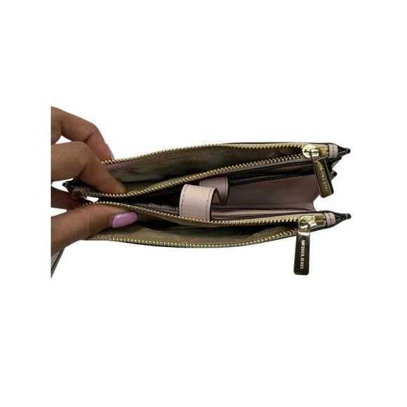 Michael Kors Jet Set Travel Large DoubleZip Wristlet Light Pink - Picture 5 of 10